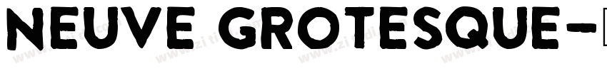 Neuve Grotesque字体转换